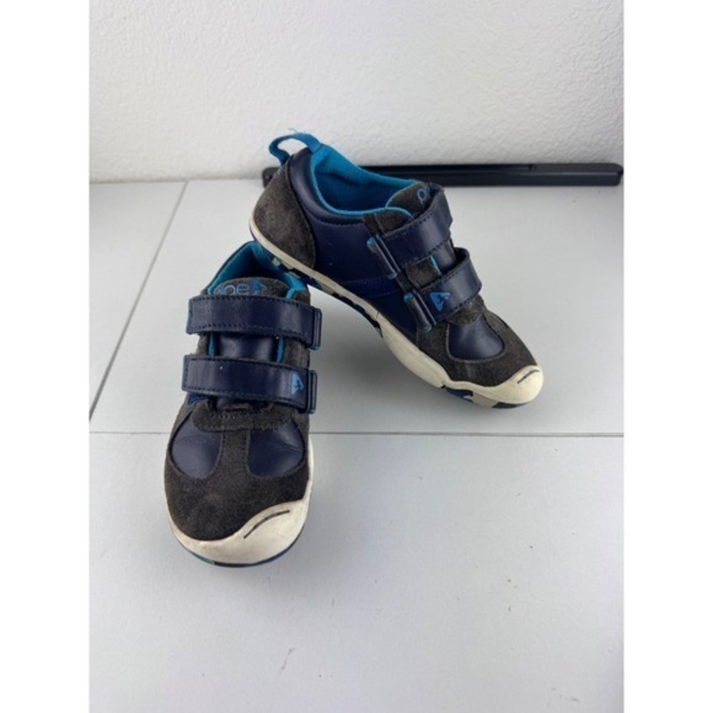 Plae TY Kids Shoes Navy Blue Gray Athletic Sneakers Size 12.5 US Youth